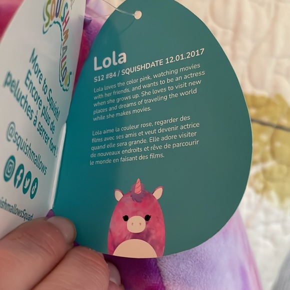 💎🦄➿ULTRA RARE➿Lola Squishmallow BNWT - Picture 4 of 9